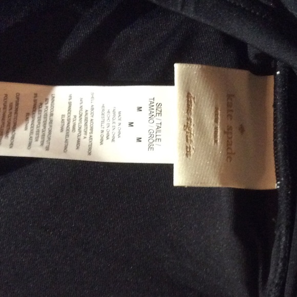 KATE SPADE NewYork Core Scalloped BandeauNWT M BLK - Picture 7 of 8